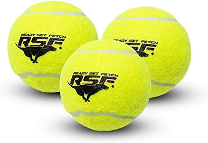 Franklin Sports Ready Set Fetch Squeaker Tennis Ball Dog Toy - 3 Pack by Unknown