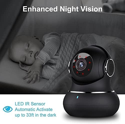 litokam 2K Indoor Security Camera, 360° Cameras for Home Security Indoor with Motion Detection, Pet Cam with Phone App, Baby Monitor-Night Vision - Image 4