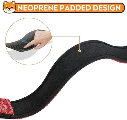 Reflective Dog Collar, Adjustable Soft Neoprene Padded Nylon Pet Collars with Buckle for Medium Dogs,M, Red - Image 4