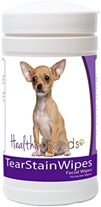 Healthy Breeds Chihuahua Tear Stain Wipes 70 Count by HealthyBreeds