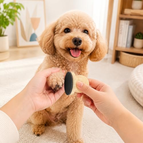 Dog Nail File with Replaceable Filing Disc and Cat Claw Nail Clippers, Dog Nail File Scratch Board Replaceable Sandpaper for Pet Nails Filing, Grooming Tool for Dogs and Cats (Wood Color) - Image 7