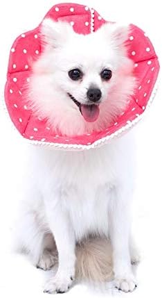 Adjustable Dog Cat Cone,Soft Recovery Cat Cone Collar,Dog Protective Collar for Cats Surgery,Pink,Small,Medium (Pink, Medium) by WZPET