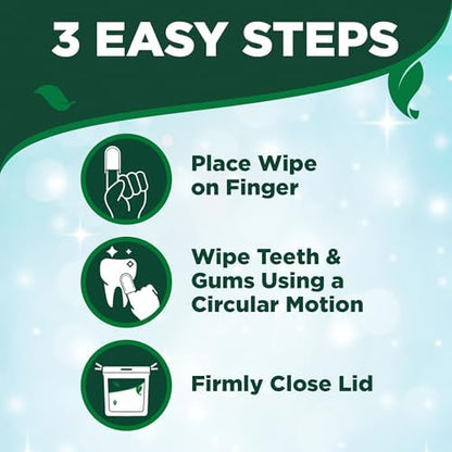 Vet's Best Finger Dental Wipes for Dogs & Cats, Fresh Breath, 50 Count - Image 5