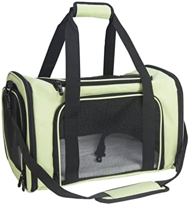 Soft Sided Carrier for Small Medium Cats Dogs,Removable Pad Collapsible Travel Pet Carrier Large Green by NextFri