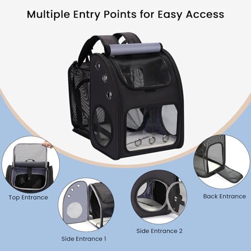 Expandable Cat Backpack Carrier for Small Cats & Pets Up to 18 lbs - Image 4
