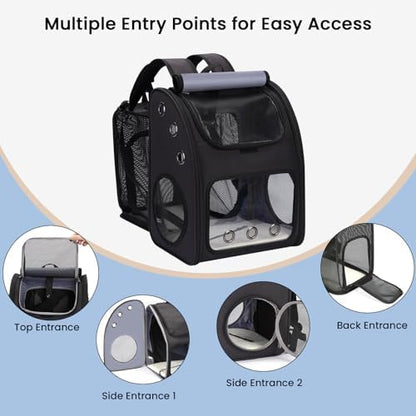 Expandable Cat Backpack Carrier for Small Cats & Pets Up to 18 lbs - Image 4