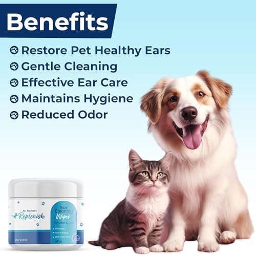 Replenish Dog Ear Cleaning Wipes for Soothing, and Deodorizing Itchy Ears - Image 4