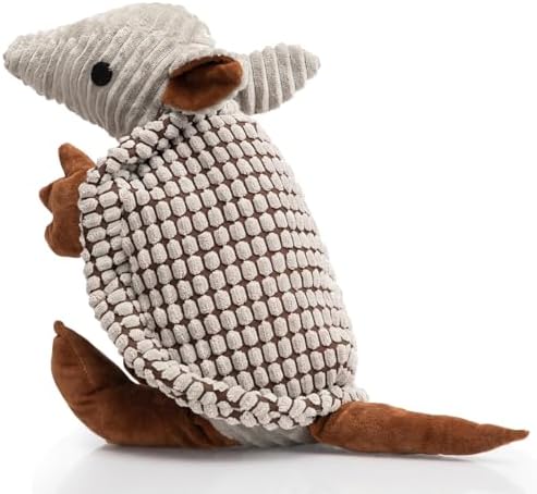 Hollypet Armadillo Squeaky Dog Toys for Medium Large Dogs, 14" by Hollypet