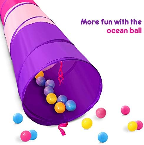 PigPigPen Kids Tunnel for Toddlers,Pop Up Play Tunnel Tent for Babies or Dogs, Indoor & Outdoor Toys for Kids Backyard Playset - Image 4