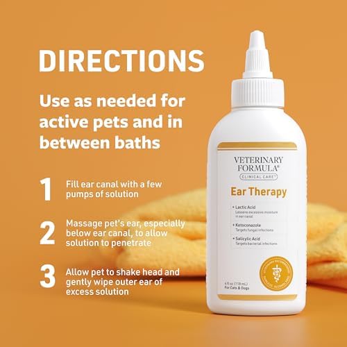 Veterinary Formula Clinical Care Ear Therapy Cleaner for Dogs & Cats, 4 oz - Image 5