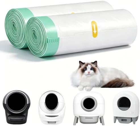 Robot Cat Litter Box Liners, 120 Count, 26" x 16", 2.8 MIL Thick by Wefocusonpracticalsolutionsdurablematerialsandproductsthatmakelifewithpetsalittleeasiereveryday