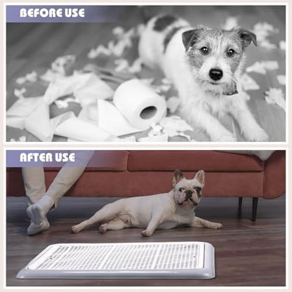 Mifoci Dog Pee Pad Holder Tray with Mesh Potty Training, 19.69 x 14.17 Inch - Image 5