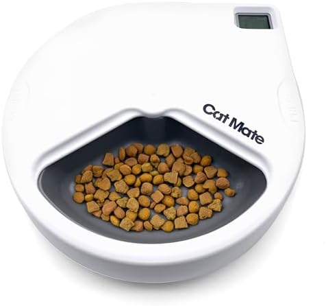 Cat Mate C300 Automatic Digital Pet Feeder for Dogs and Cats BPA and BHT Free with Ice Pack by CatMate