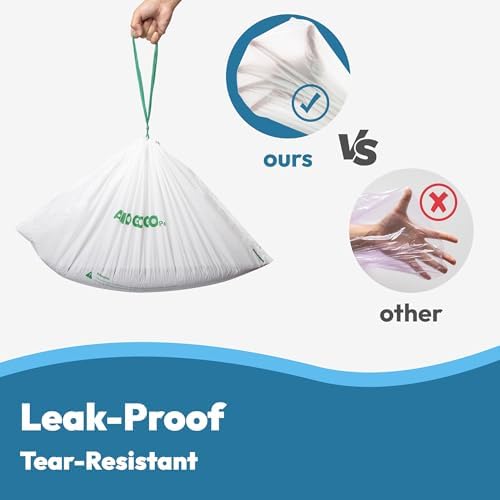 50 Pack Litter Box Liners, Compatible with PetSafe ScoopFree OpenSky Automatic Litter Box, Large Capacity Waste Bin Liners, Heavy Duty, Thick Drawstring Refill Bags, 25.39" x 12.6" - Image 5