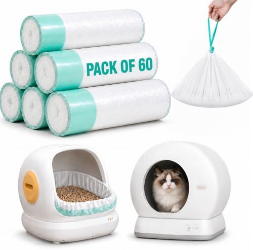 Extra Thick Replacement Litter Box Liners for Meowant MW-SC01/SC02, 60 Bags by Unknown