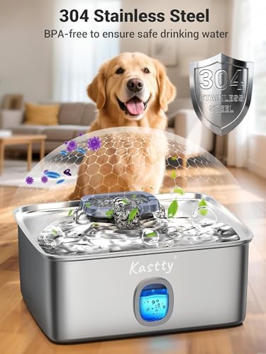 Kastty 4 Gal/15L Stainless Steel Dog Water Fountain for Large Dogs - Image 6