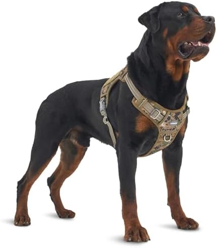 AUROTH Tactical Dog Harness for Extra Large Dogs, Heavy Duty No Pull Vest by AurothPets