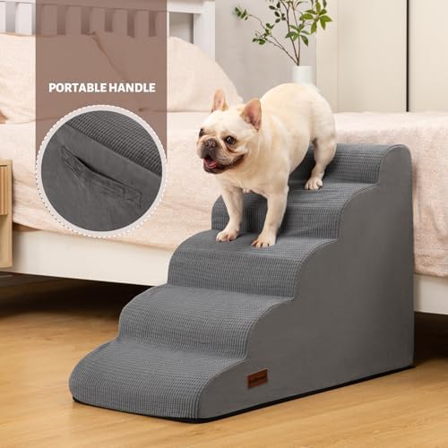 Aodisman Dog Stairs for High Bed,5-Step Pet Ramp for Small Dogs and Cats - Image 4