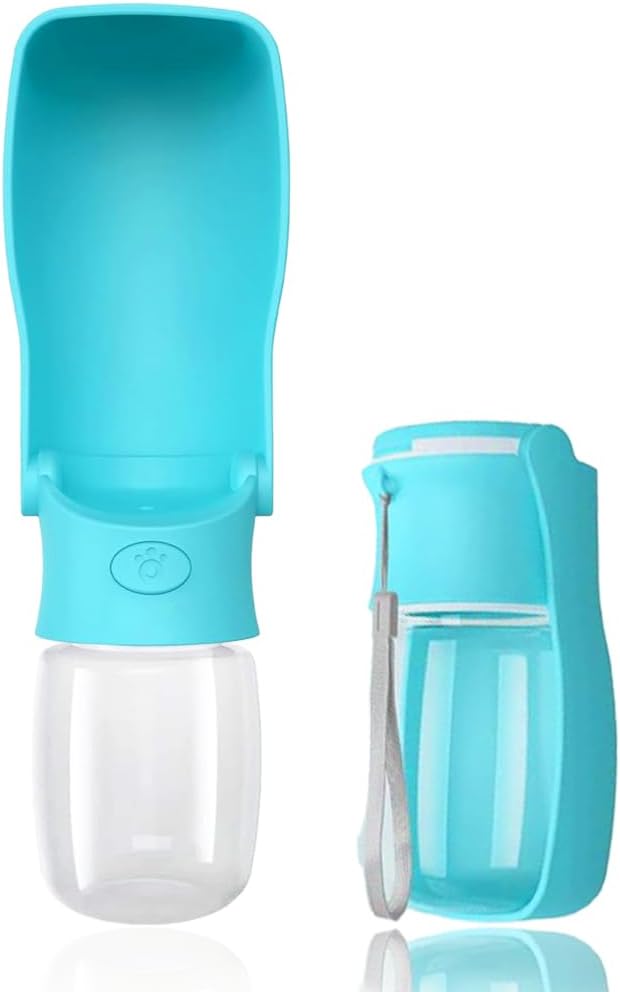 Portable Dog Small Animals Water Bottle for Walking 19 OZ or 12 OZ Pet Water Bottles for Puppy Medium Large Dogs Little Animals Water Dispenser Dog Small Animals Water Bowl