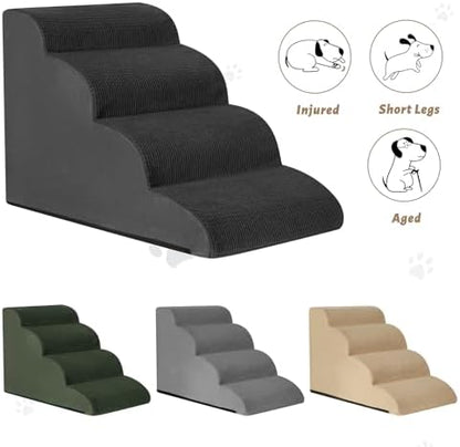 Aodisman Dog Steps for Bed or Couch,4-Step Pet Stairs Ramp for Small Dogs - Image 7