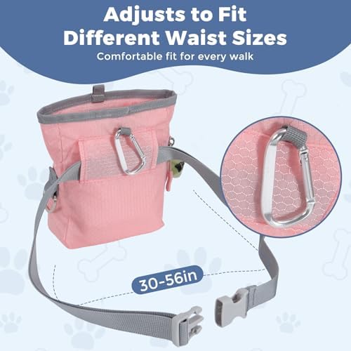 Dog Treat Pouch for Pet Training, One-Hand Magnetic Closure, Hands-Free Treat Bag with Silicone Liner, No Mess No Smell - Image 6