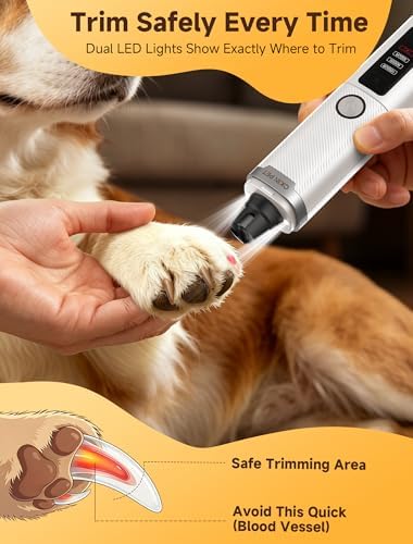Dog Nail Grinder Whisper Quiet & Safe for Sensitive Dogs and Cats - Image 4