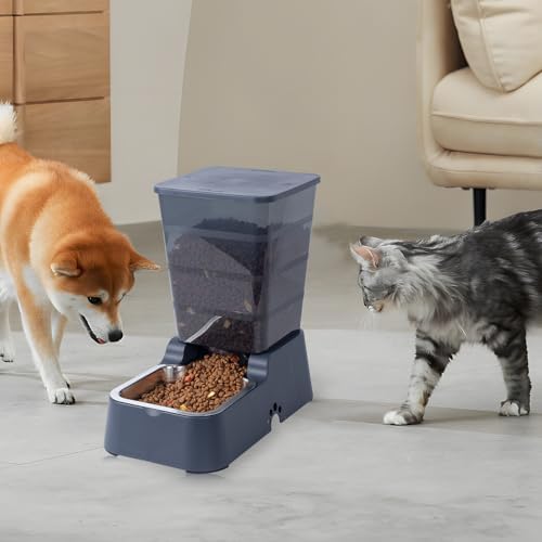 Meikuler Pets Auto Feeder 5.2L,Food Feeder and Water Dispenser Set for Medium & Large Dogs Cats and Pets Animals (Navy) - Image 6