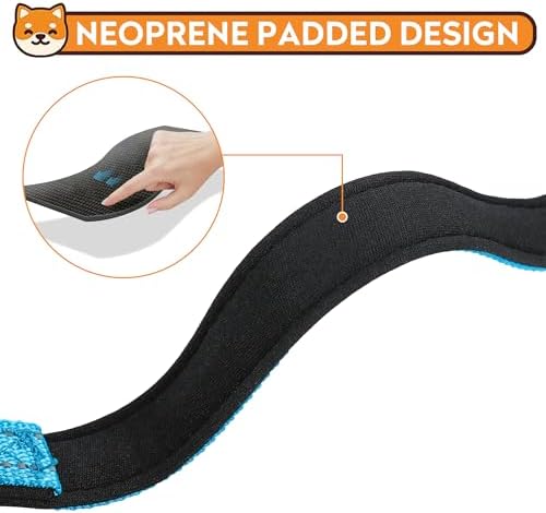 Reflective Dog Collar, Adjustable Soft Neoprene Padded,Sky Blue,S - Image 4