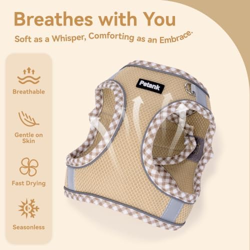Petank Step in Dog Harness No Pull and Leash for Small Medium Dogs Cats. - Image 3