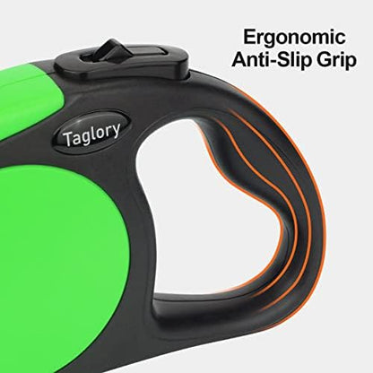 Taglory Retractable Dog Leash, One-Handed Brake, 16ft, Up to 44 lbs, Green - Image 6