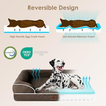 EHEYCIGA Orthopedic Small Dog Bed, Waterproof Memory Foam Washable Pet Beds - Image 4