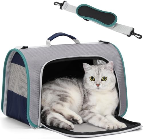 A 4 Pet Cat Carrier, Airline Approved, EVA Soft-Sided, Anti-Collapse by A4PET