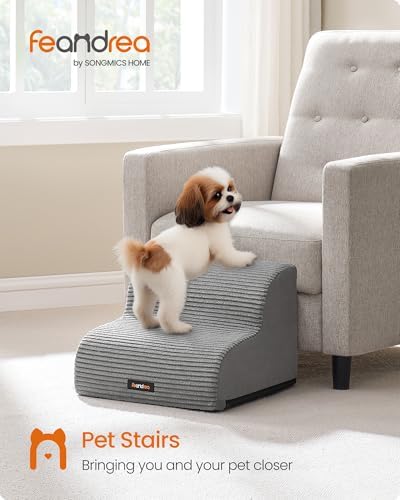 Feandrea 2-Step Dog Stairs, Waterproof, Anti-Slip, Gentle Slope - Image 2