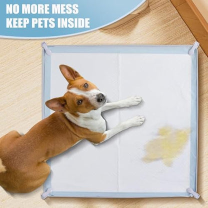 IMMCUTE Pee Pad Holder, Fits 24"×24" Training Pads — High Edges Stop Leaks - Image 4