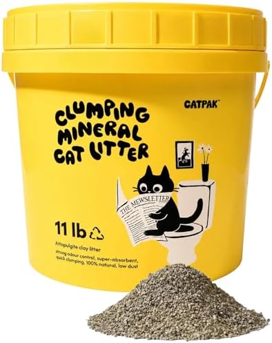 Dust Free Clumping Mineral Cat Litter, Unscented, Low Dust, 11.2 lb by CATPAK