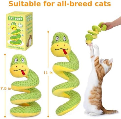 Retro Shaw 11"Snake Cat Toys Catnip Interactive Toy for Indoor Cats Kittens - Image 2