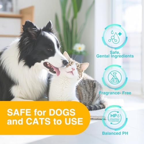 TroisAmis Thick Pet Glove Wipes for Dog & Cat Unscented, Cleaning & Deodorizing Grooming Gloves Wipes, No-Rinse Grooming Wipe for Daily Care and Travel, Ears Face Paws Butt Clean,Hypoallergenic&Gentle - Image 3