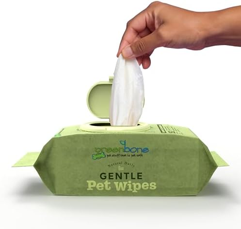 Greenbone Gentle Pet Wipes Unscented 150 Wipes - Image 2