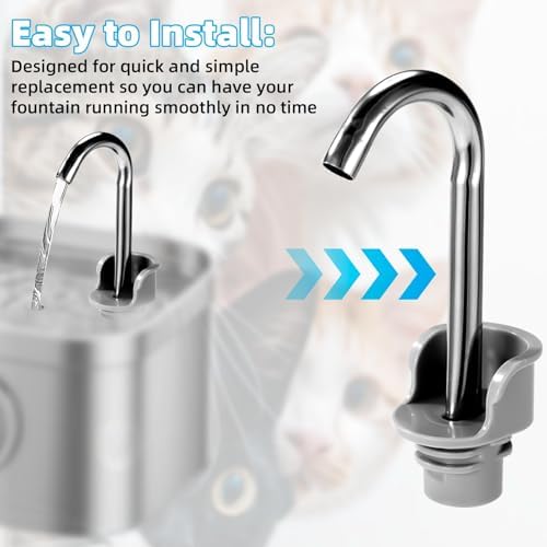 Cat Water Fountain Replacement Accessories Set with Cleaning Brush - Image 3