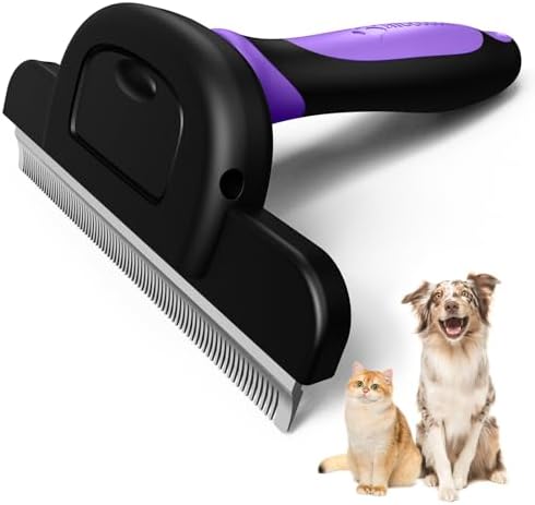 MIU COLOR Long Hair Pet Grooming Brush for Medium & Large Dogs &Cats,Purple by MIUCOLOR