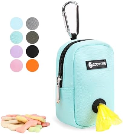 Dog Treat Pouch Dog Poop Bag Holder For Leashes, Pets Snack Container With Inner Mesh Bag, Puppy Supplies Perfect For Training And Walking - Hands Free Dog Waste Bag Dispenser -Dog Travel Accessories by COOWONE