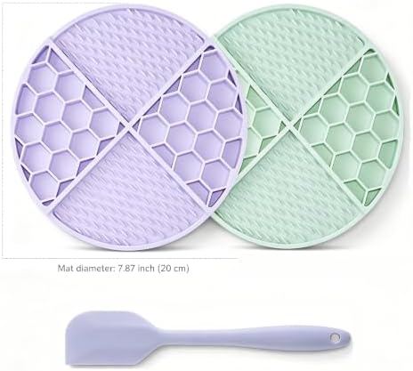 2Pcs Silicone Dog Cat Lick Mat, 61 Suction Cups Honeycomb BPA-Free - Image 4
