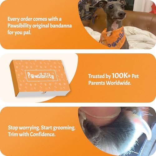 Pawsibility Pet Nail Clipper PRO 2026 -​​ ​​Quick-Vision LED Light | 2-Stage Adjustable Professional-Grade Blade | Adjustable Magnifier Safety Guard - for Cats, Small, Medium and Large Dogs​ - Black - Image 7