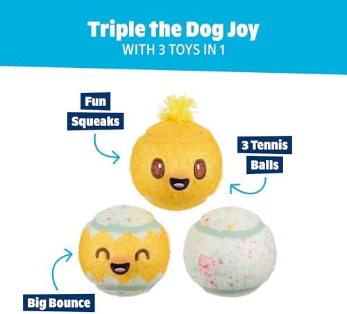 BarkBox Play Hatch Rubber Tennis Balls - for Dogs - Image 4