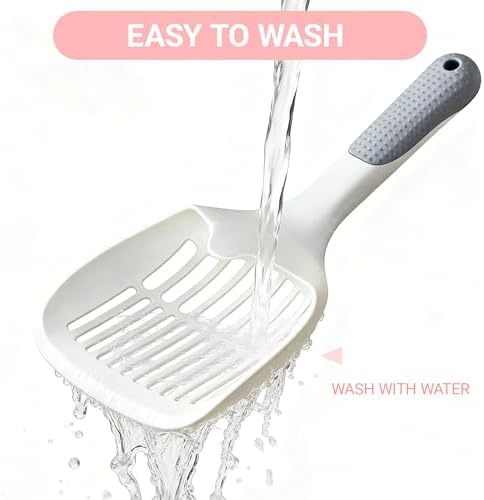 Cat Litter Scoop,Long Handle,Deep Shovel with Comfort Handle for Clumping,Pellets Litter Box - Image 5