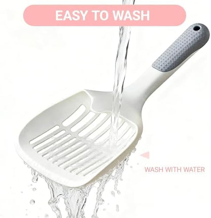 Cat Litter Scoop,Long Handle,Deep Shovel with Comfort Handle for Clumping,Pellets Litter Box - Image 5