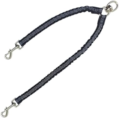 Double Dog Leash Coupler, Different Length Splitter for 2 Dogs by YUCFOREN