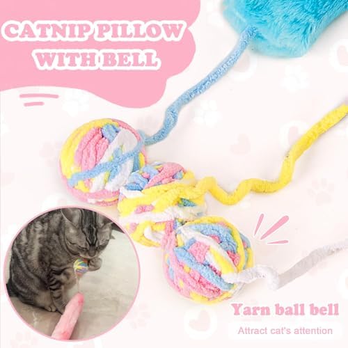 Cat Kicker Toy Large 3pcs, Cat Catnip Toys with Bell - Image 3