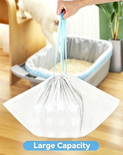 150 Count Cat Litter Box Bags for Automatic Cat Litter Box with Drawstring - Image 5