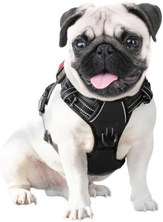 PHOEPET No Pull Dog Harness Medium Reflective Front Clip Vest with Handle - Image 6